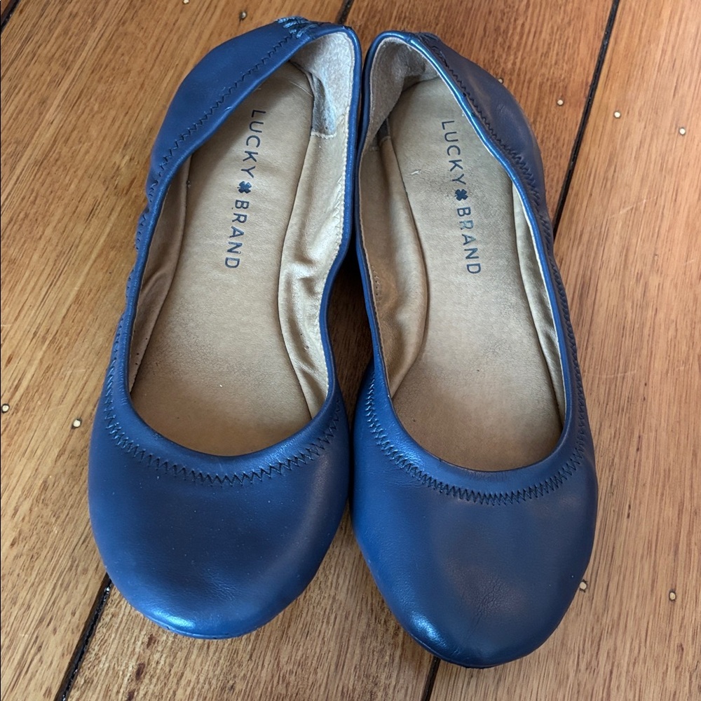 Lucky brand “Erin” ballet flats size 6 1/2 medium blue